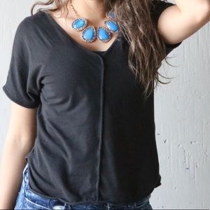 Black loose fitting shirt